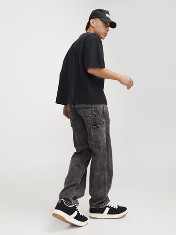 JACK & JONES Loose fit Jeans 'JJIEddie JJCarpenter' in Black