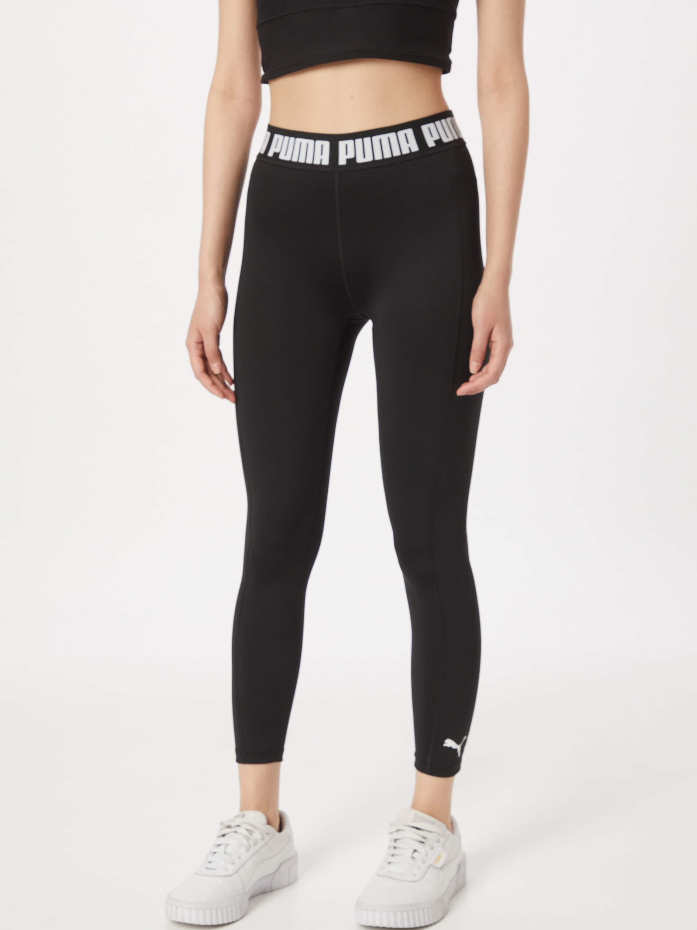 PUMA Skinny Workout Pants in Black | ABOUT YOU