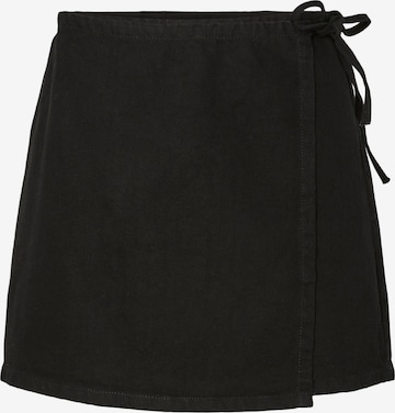 PIECES - Falda 'PCFlora' en negro: frente