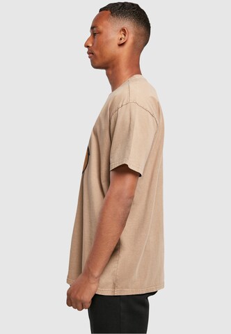 T-Shirt 'Cornell University - Bear' Merchcode en beige