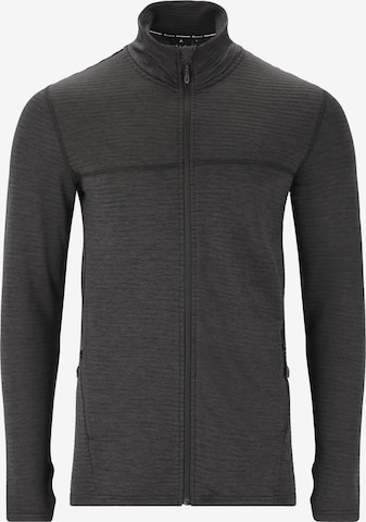 Whistler Athletic Zip-Up Hoodie 'Nevados' in Grey: front