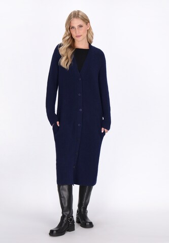 DreiMaster Vintage Knit cardigan in Blue: front