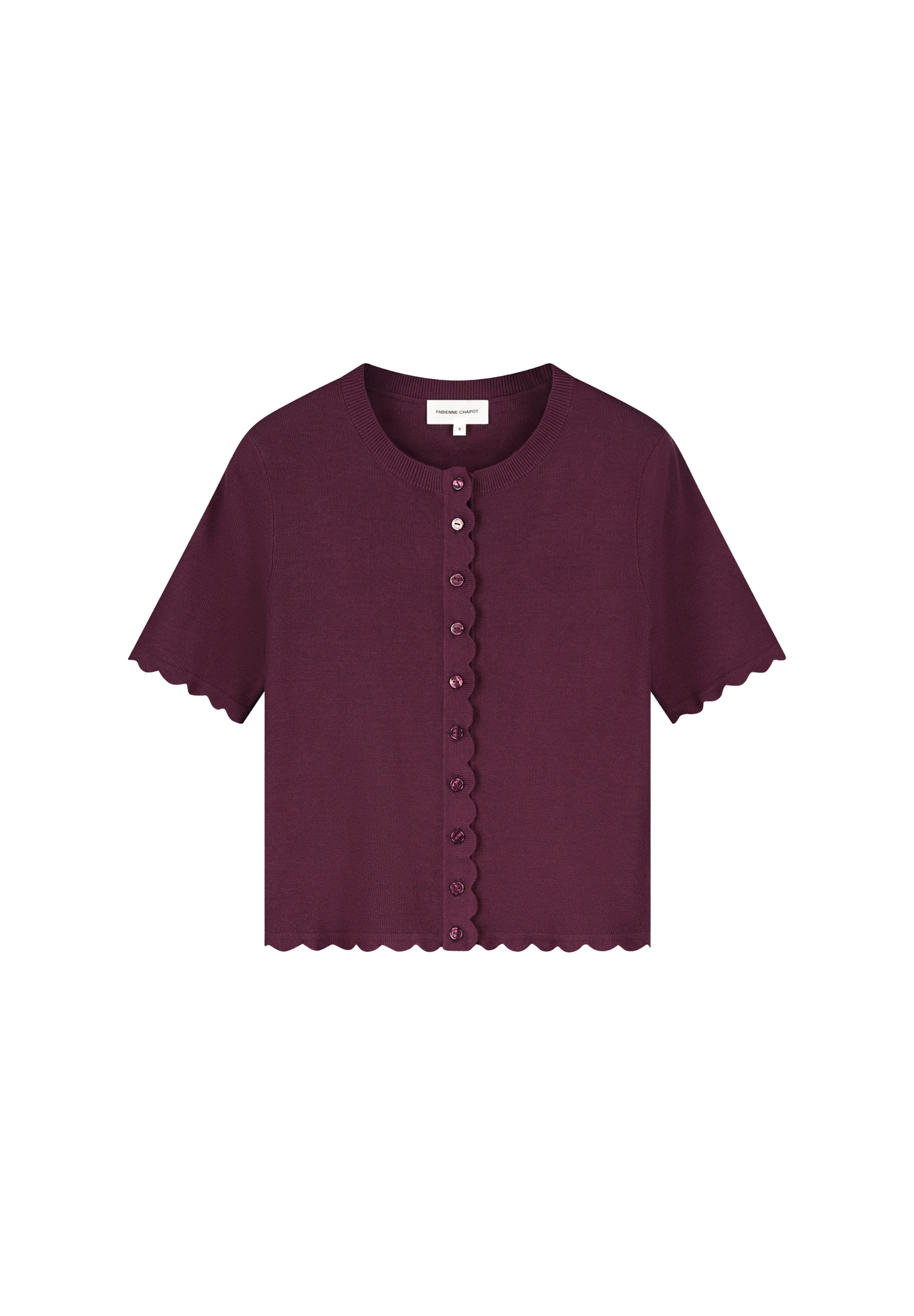 Cardigan Fabienne Chapot en rouge : devant