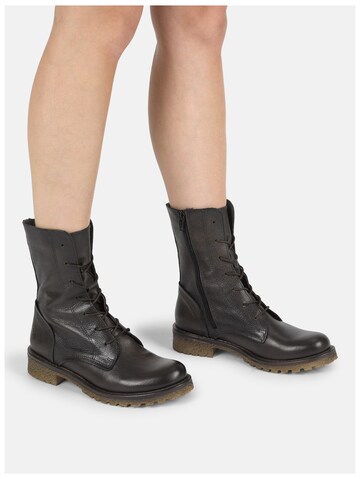 Bottines à lacets 'CASTER' FELMINI en noir : devant