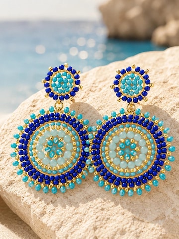 Alster Herz - Pendientes 'Capri Blue Mosaic' en azul