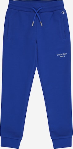 Calvin Klein Jeans - Calças 'Stack' em azul: frente