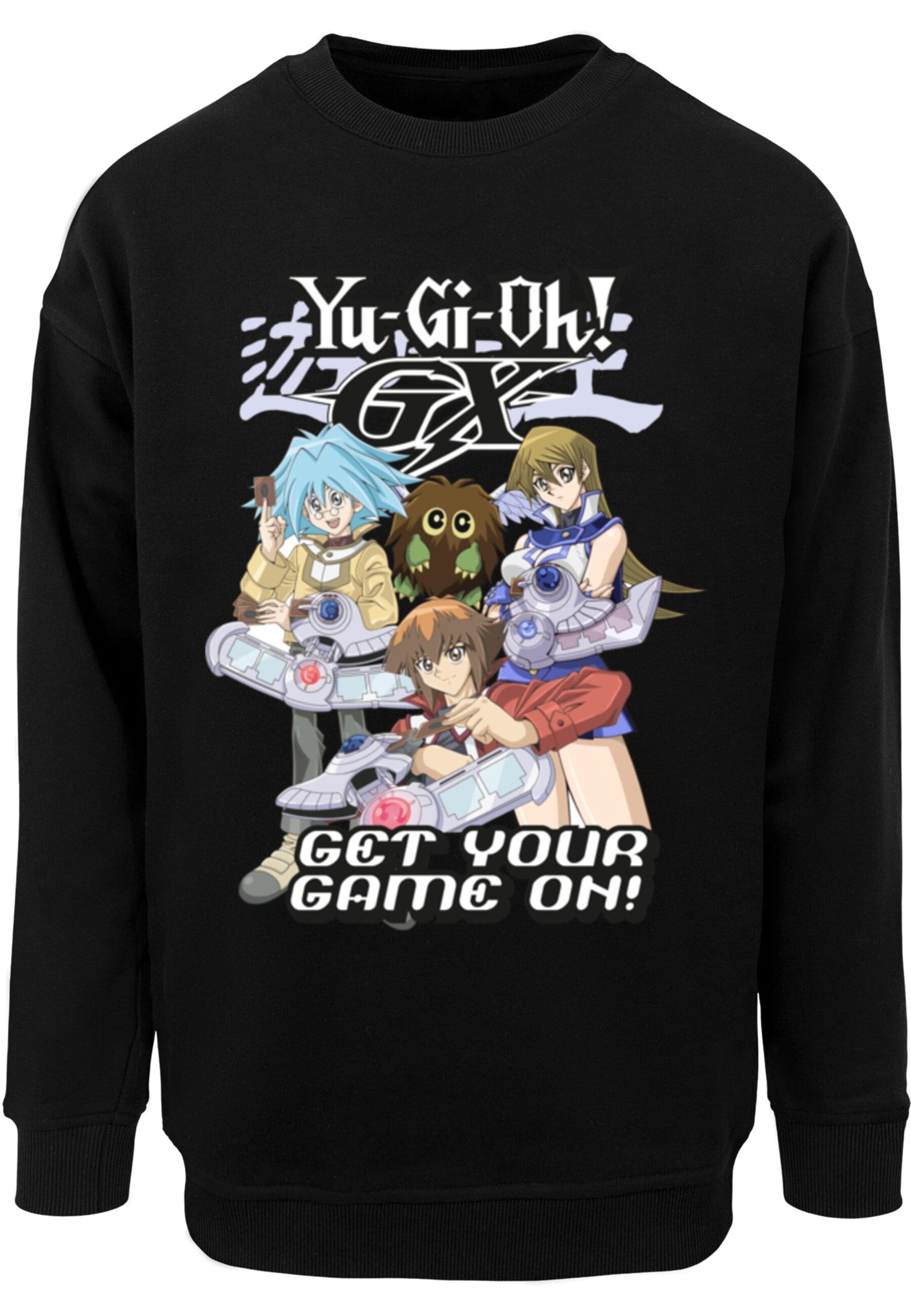 Merchcode Sweatshirt 'Yu-Gi-Oh! - Game On' in Schwarz: Vorderseite