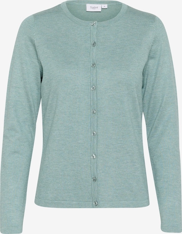 SAINT TROPEZ Strickjacke in Grün: Vorderseite