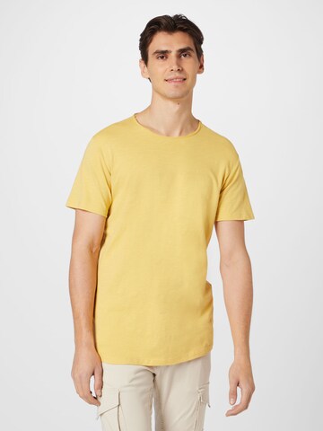 JACK & JONES Póló 'BASHER' - sárga: elől