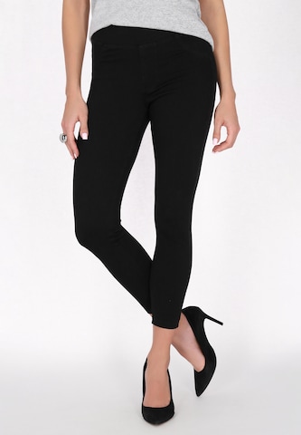 faina Skinny Leggings in Zwart: voorkant