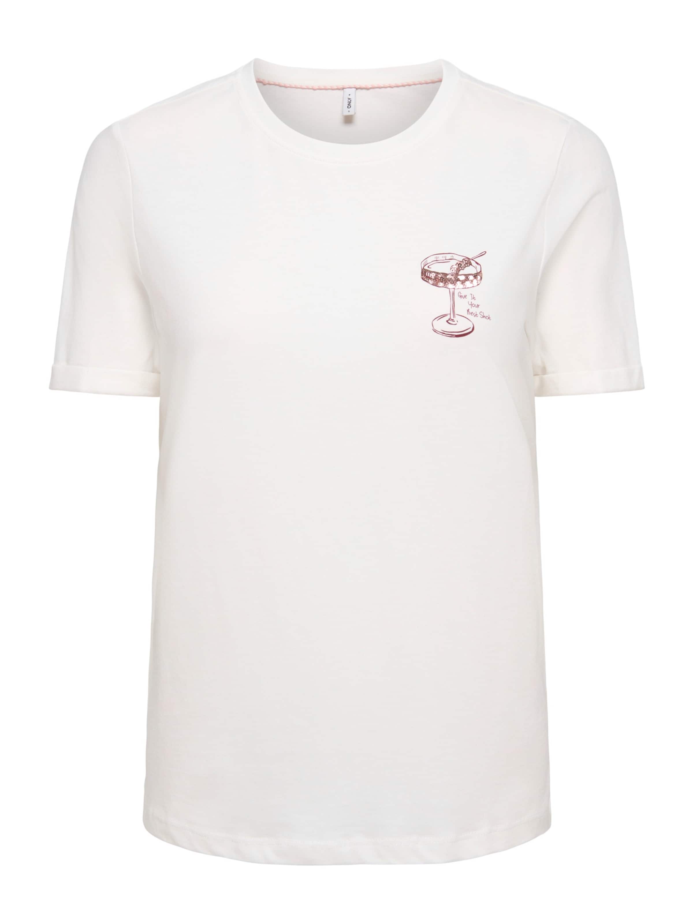 ONLY Футболка 'ONLKITA' в Белый: спереди