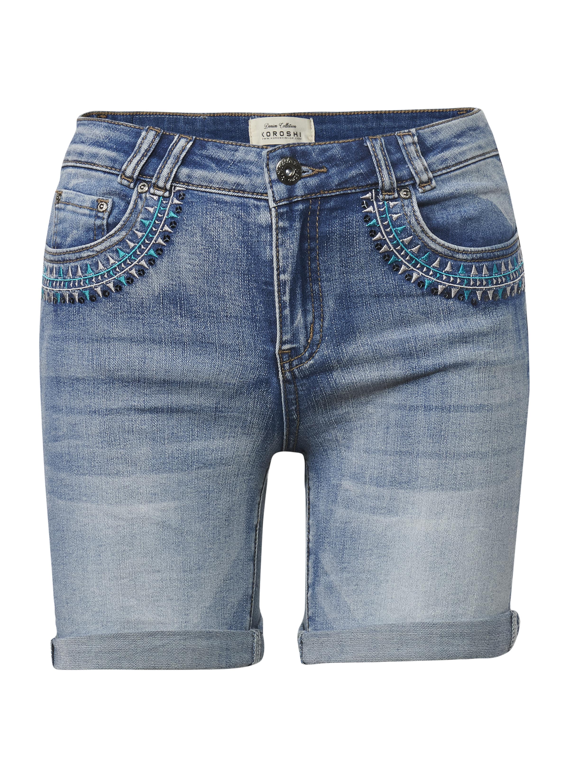 KOROSHI Regular Farkut värissä sininen: etupuoli