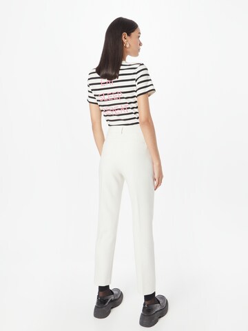 MAX&Co. Regular Pleated Pants 'BIGA' in White