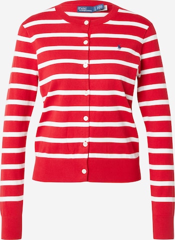 sarkans Polo Ralph Lauren Adīta jaka: no priekšpuses
