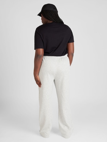 PIECES Curve Wide leg Broek 'JYLLO' in Grijs