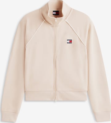 Tommy Jeans - Casaco em moletão em bege: frente