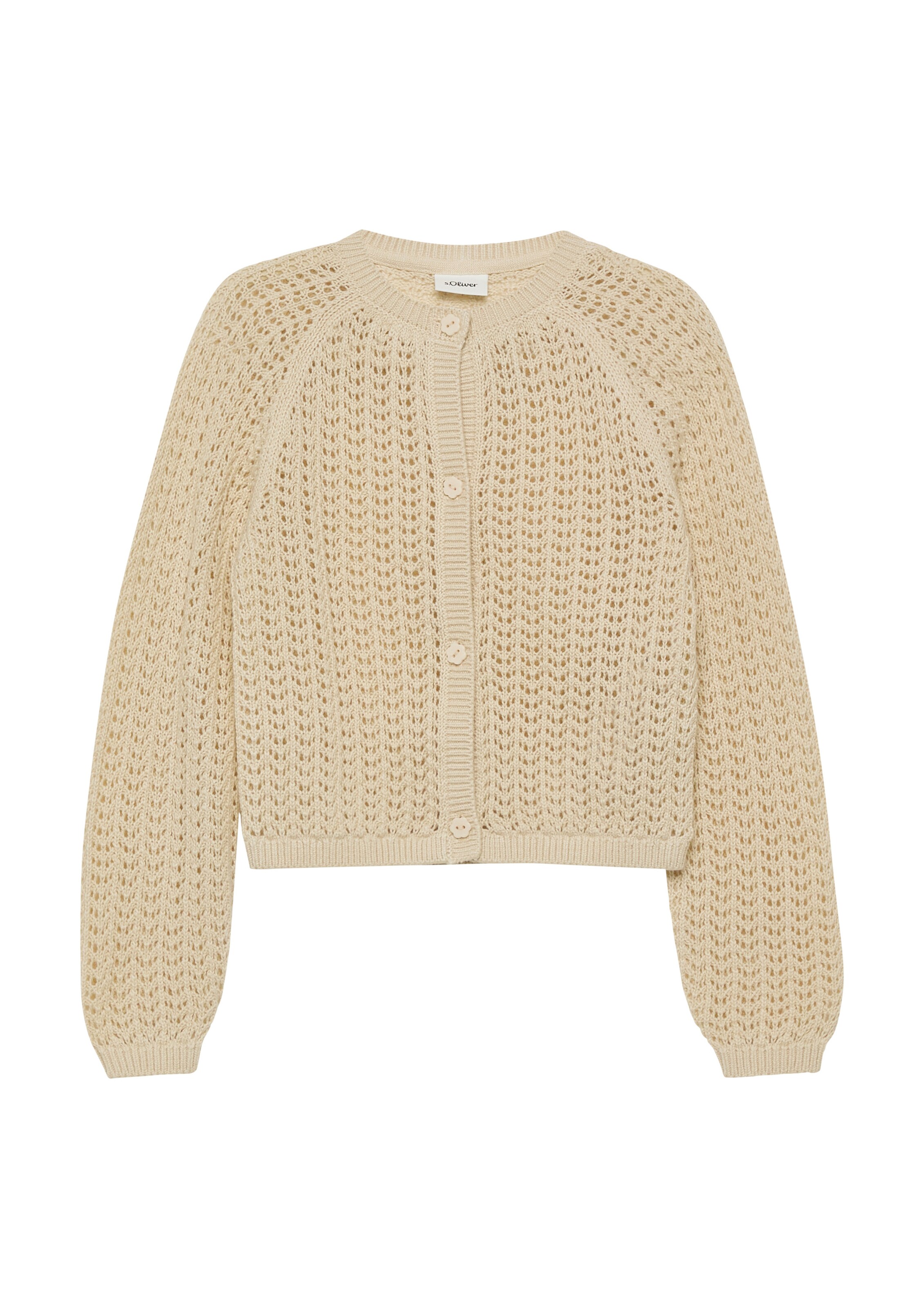 Cardigan s.Oliver en beige : devant