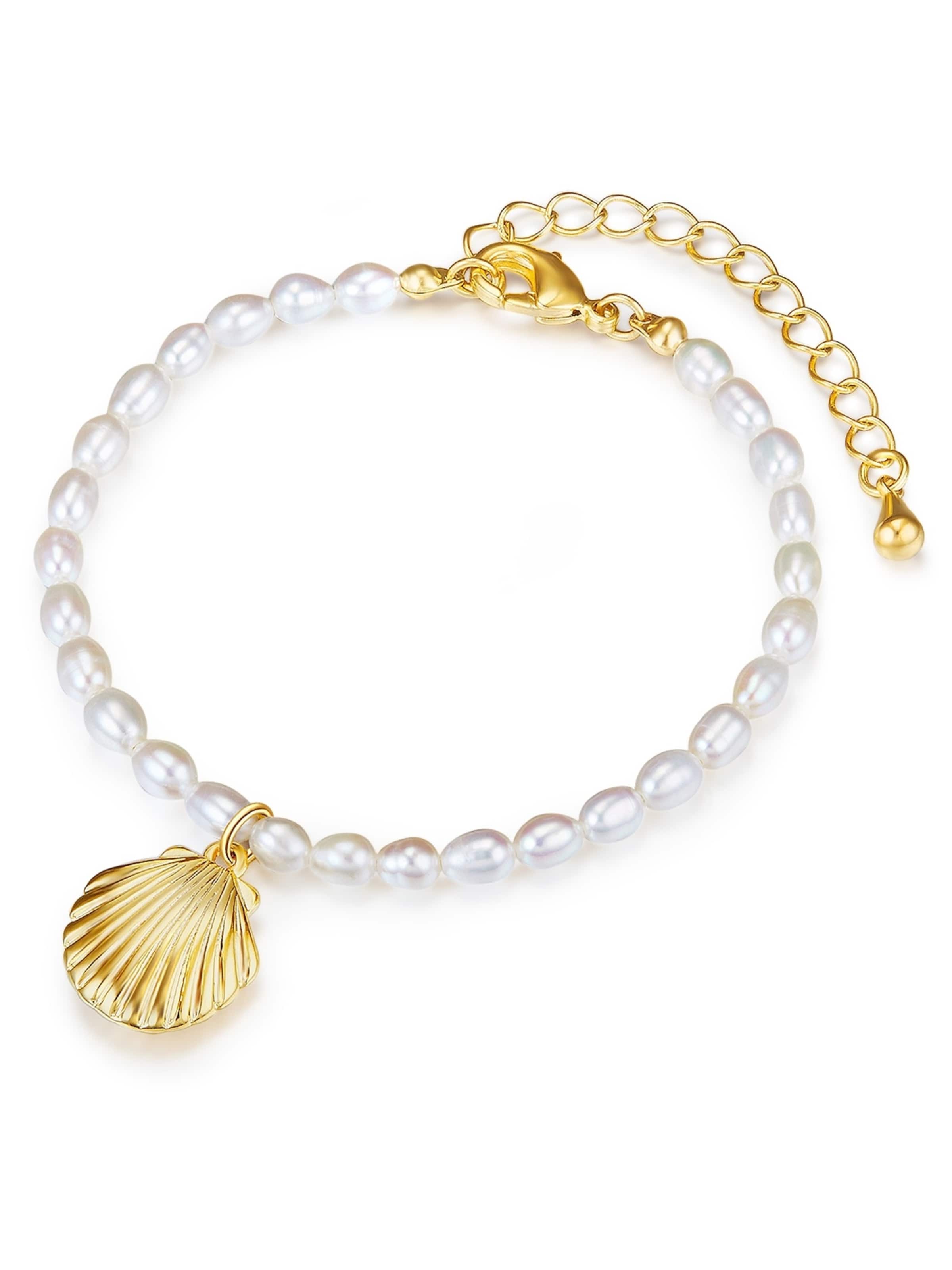Lulu & Jane - Pulsera en blanco: frente