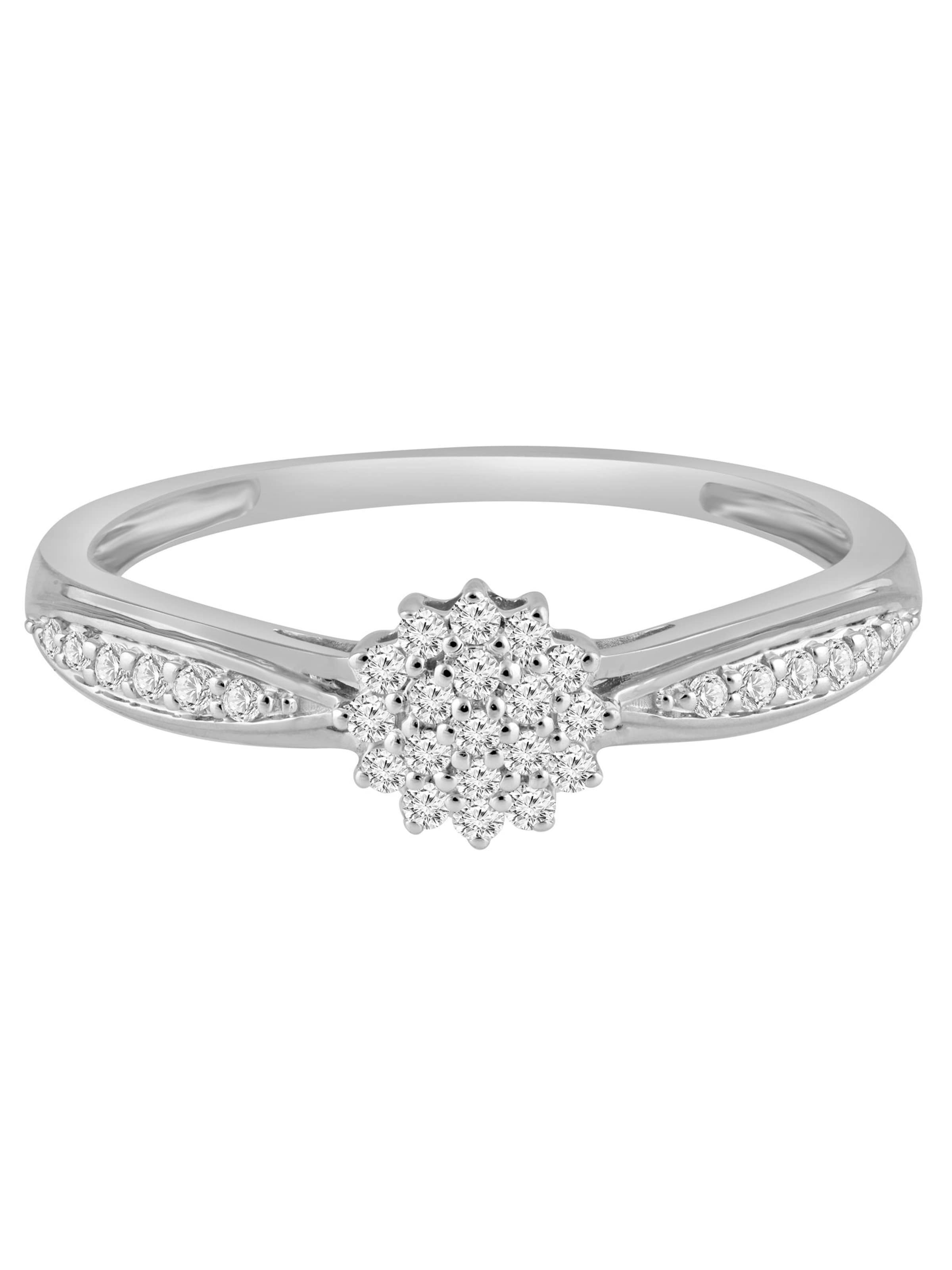 Diamant Exquis Ring in Silver: front