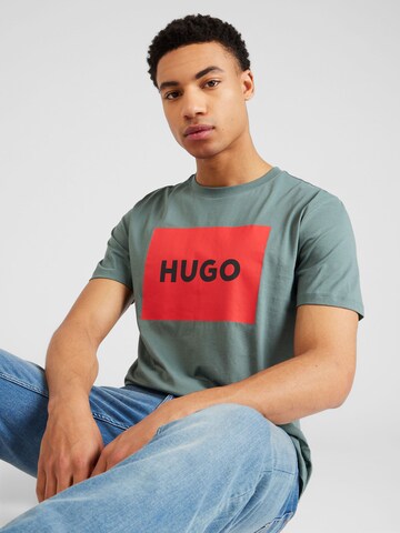 HUGO T-Shirt 'Dulive222' in Grün