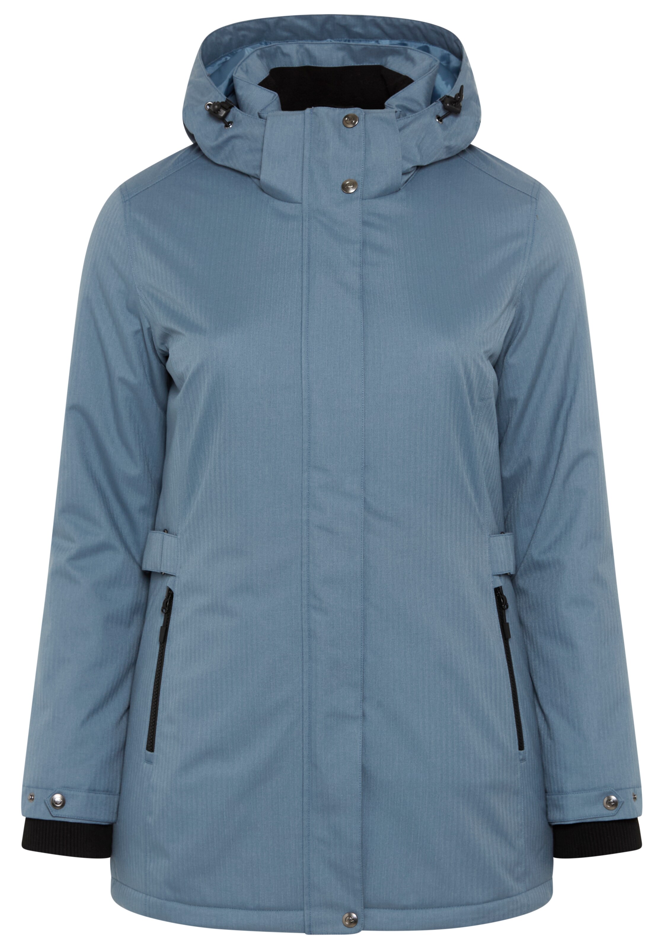 POLARINO Winter Parka in Blue: front