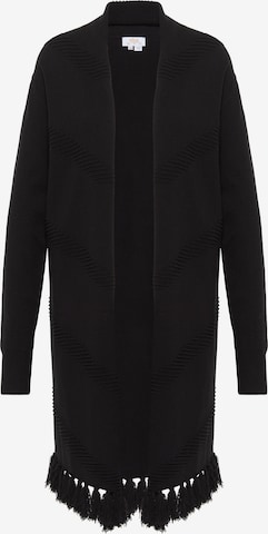 usha FESTIVAL - Casaco de malha em preto: frente