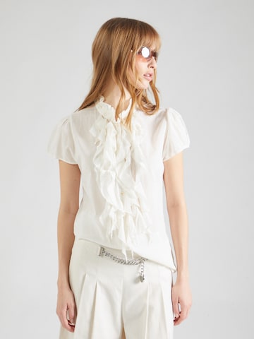 SAINT TROPEZ Блуза 'Tilli' в бяло: отпред