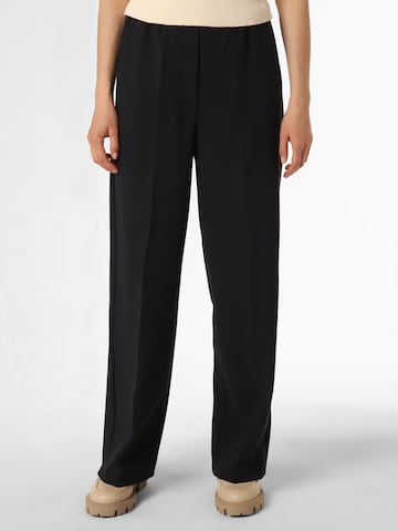 Marie Lund Regular Pleated Pants in Blue: front