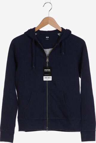 UNIQLO Sweatshirt & Zip-Up Hoodie in M in Blue: front