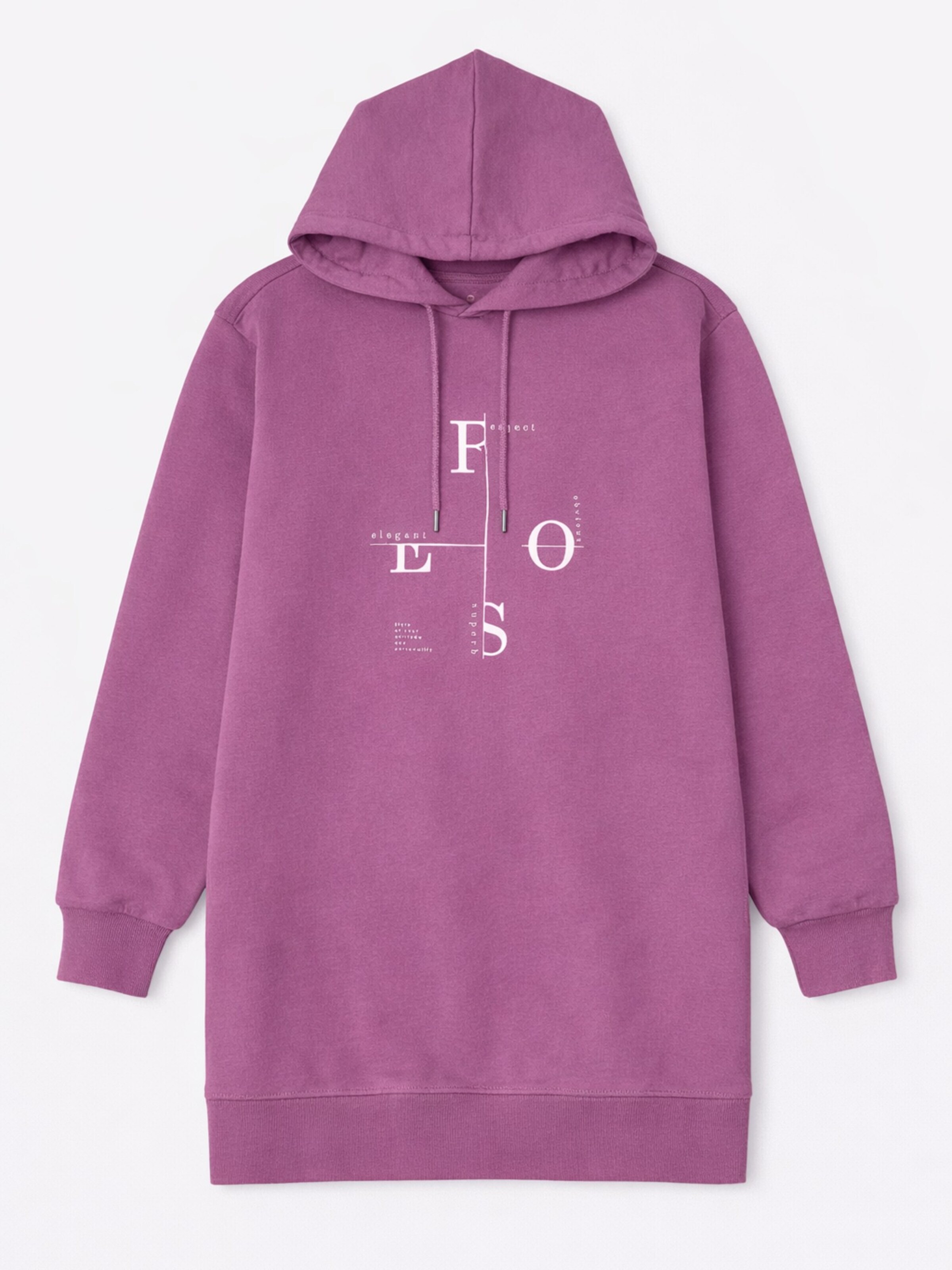 LEAFLETIC Dress 'Leafletic Women’s Lounge Hoodie Jacket' in Pink: front