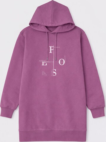 LEAFLETIC Jurk 'Leafletic Women’s Lounge Hoodie Jacket' in Roze: voorkant