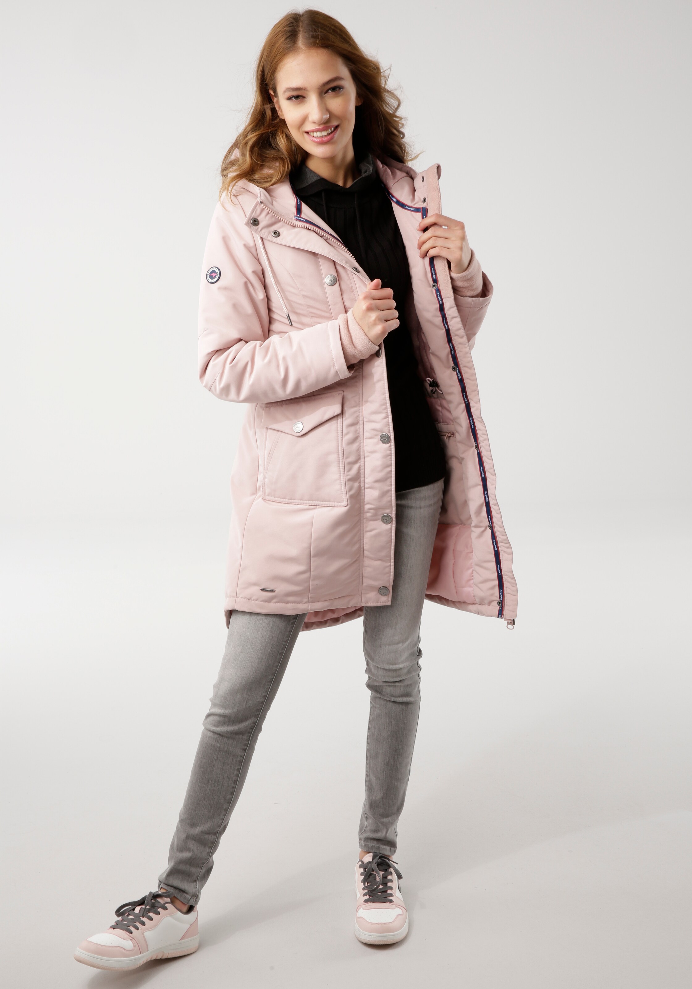 Frauen Jacken KangaROOS Übergangsparka in Rosa - EE16794 Frauen Jacken KangaROOS Übergangsparka in Rosa - EE16794