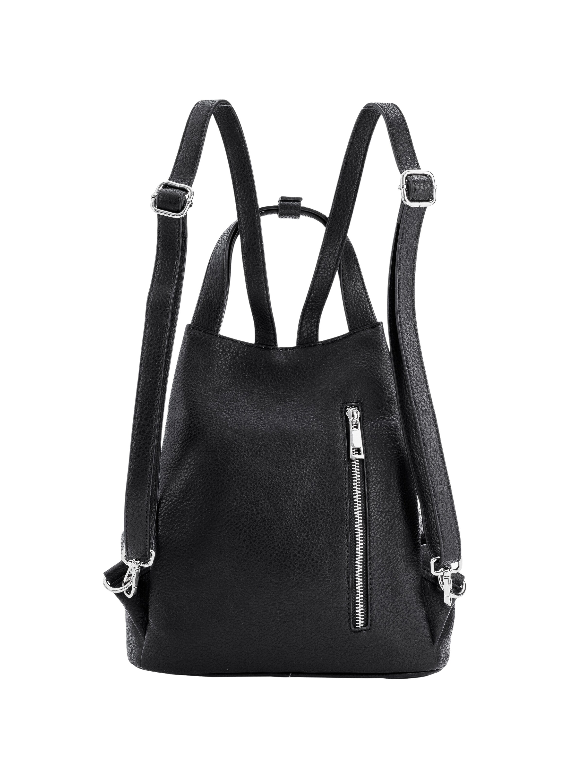 COLLEZIONE ALESSANDRO Backpack 'München' in Black