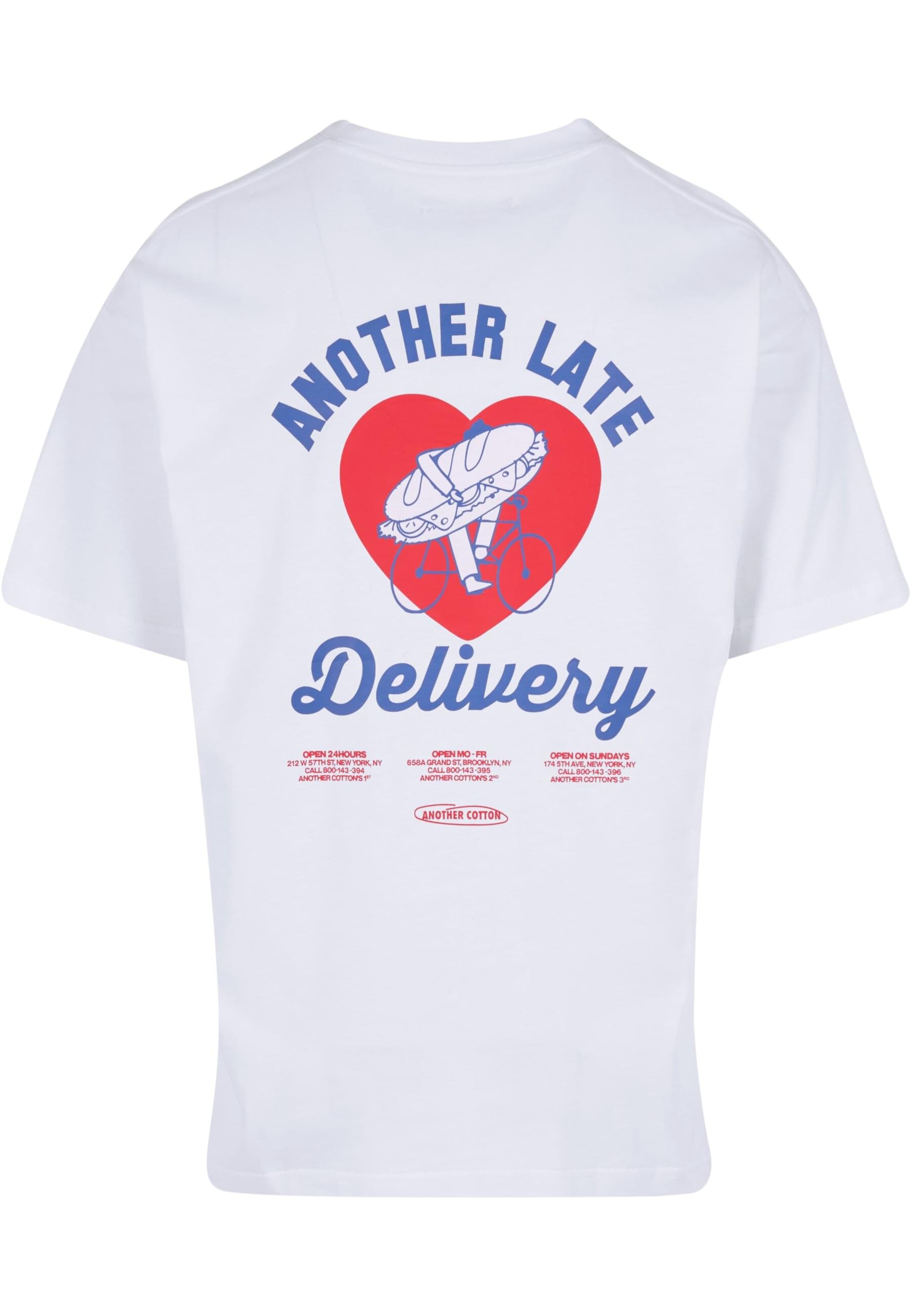 Another Cotton Lab Koszulka 'Late Delivery' w kolorze biały