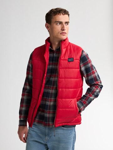 Petrol Industries Bodywarmer 'Bryce' in Rood: voorkant
