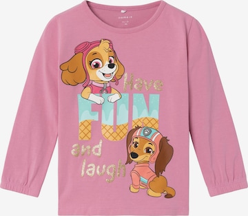 Tricou 'FURINA PAWPATROL' de la NAME IT pe roz: față