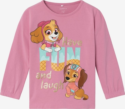 NAME IT Shirt 'FURINA PAWPATROL' in Brown / Mint / Pink / Black, Item view