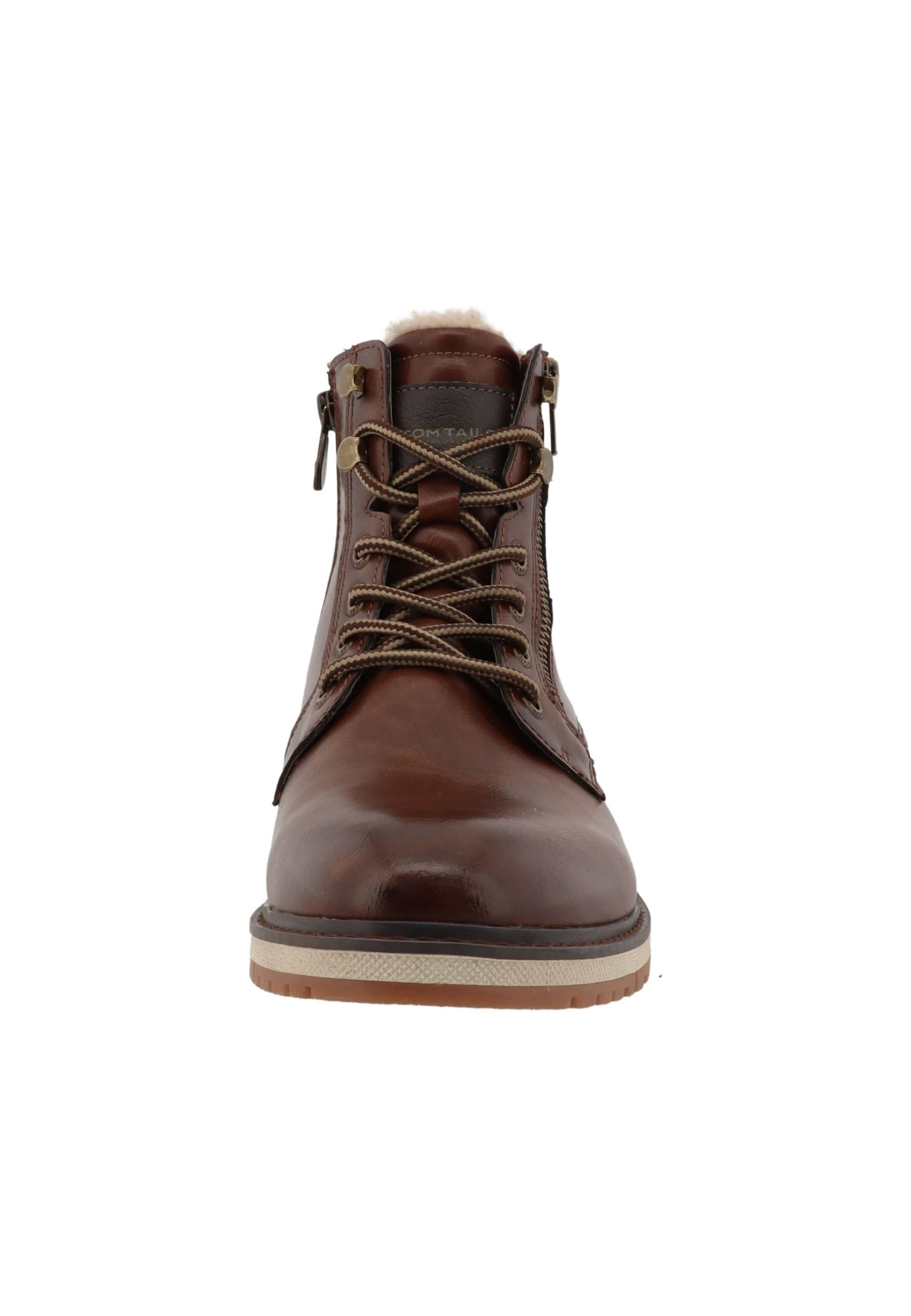 TOM TAILOR Veterboots in Bruin