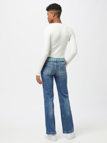 Le Temps Des Cerises Bootcut Jeans in Blauw