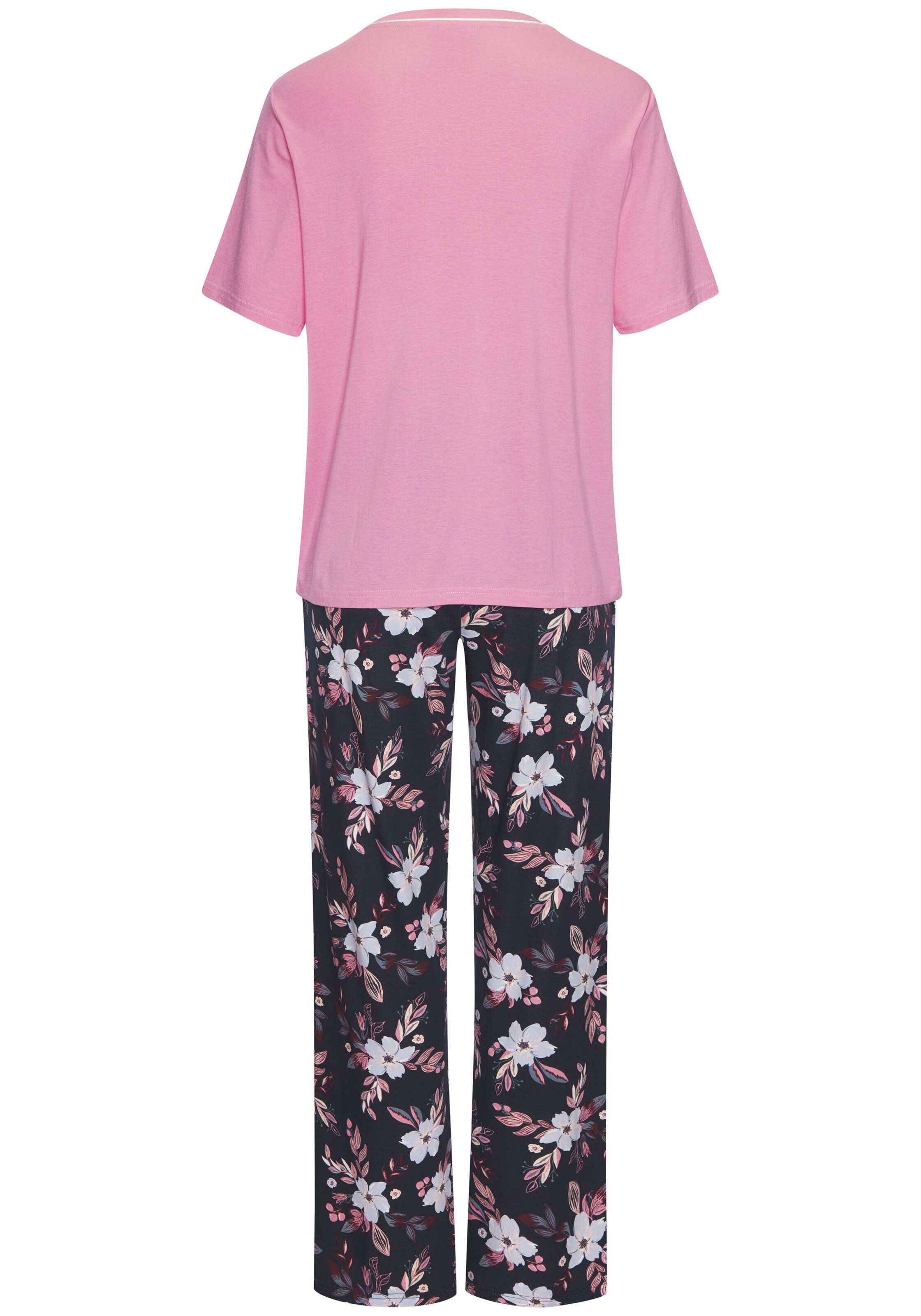 Pyjama LASCANA en rose : derrière