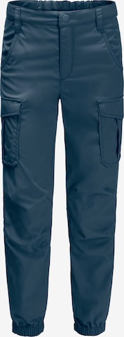 JACK WOLFSKIN Tapered Outdoor Pants 'Treasure Hunter' in Blue: front