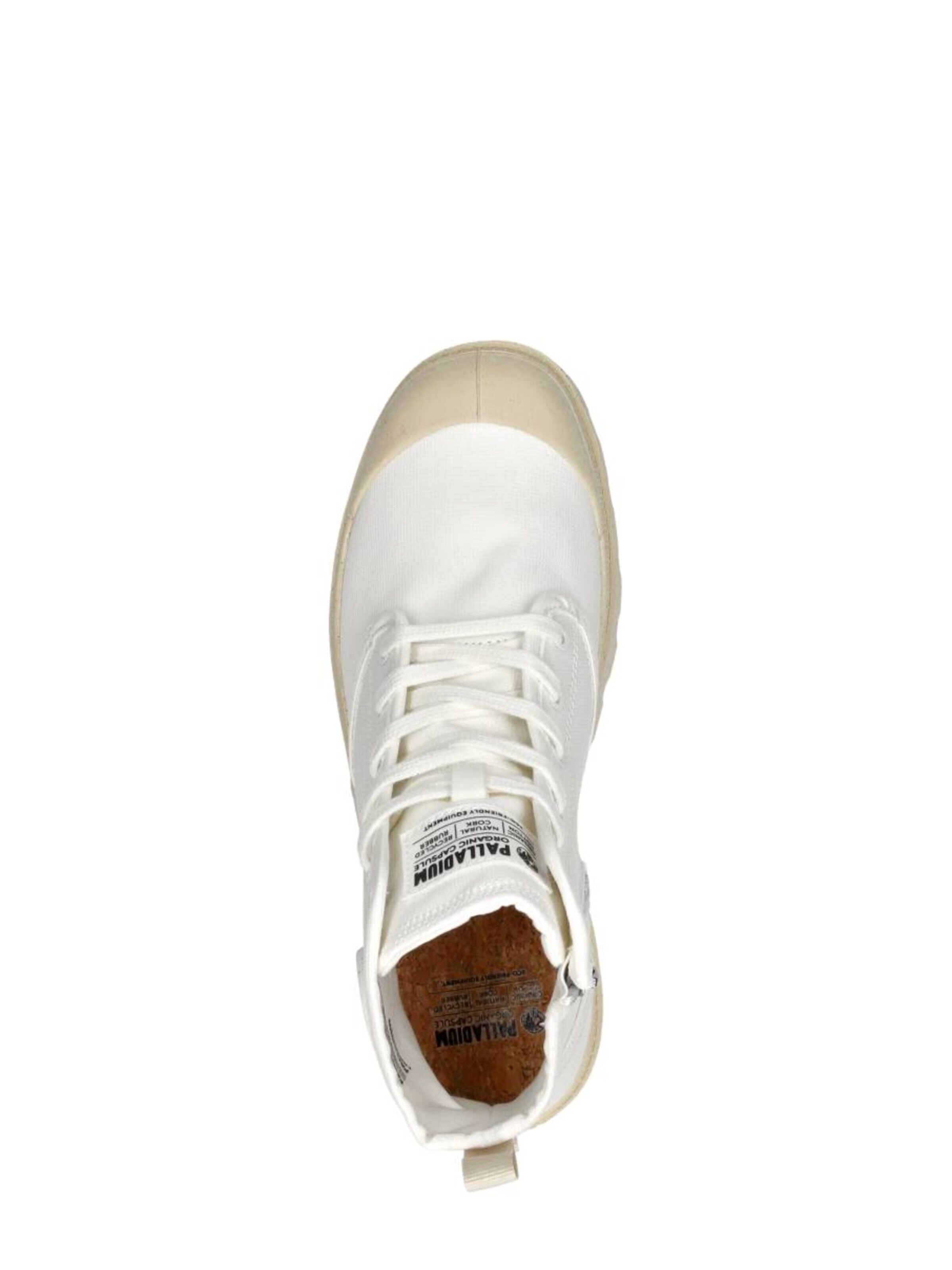 Baskets hautes 'Pampa Hi Zip Oragnic' Palladium en blanc
