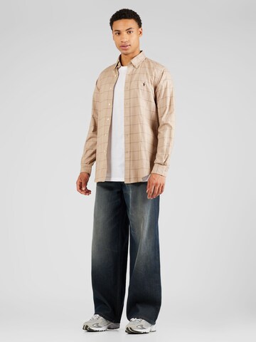 Polo Ralph Lauren Regular fit Overhemd in Bruin