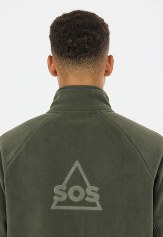 SOS Funktionele fleece-jas 'Munson' in Groen