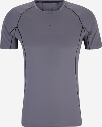 4F Sportshirt in Grau: predná strana