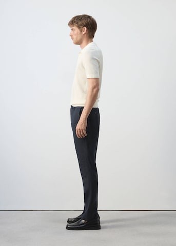 MANGO MAN Slimfit Hose 'Oyster' in Blau