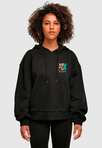 Merchcode Sweatshirt 'Pride Scoops' in Black