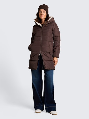 TOM TAILOR Wintermantel in Bruin