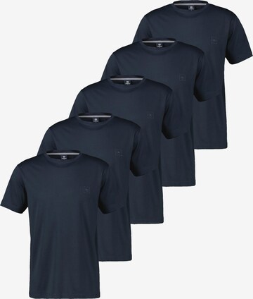LERROS Shirt 'Basic' in Blau: Vorderseite
