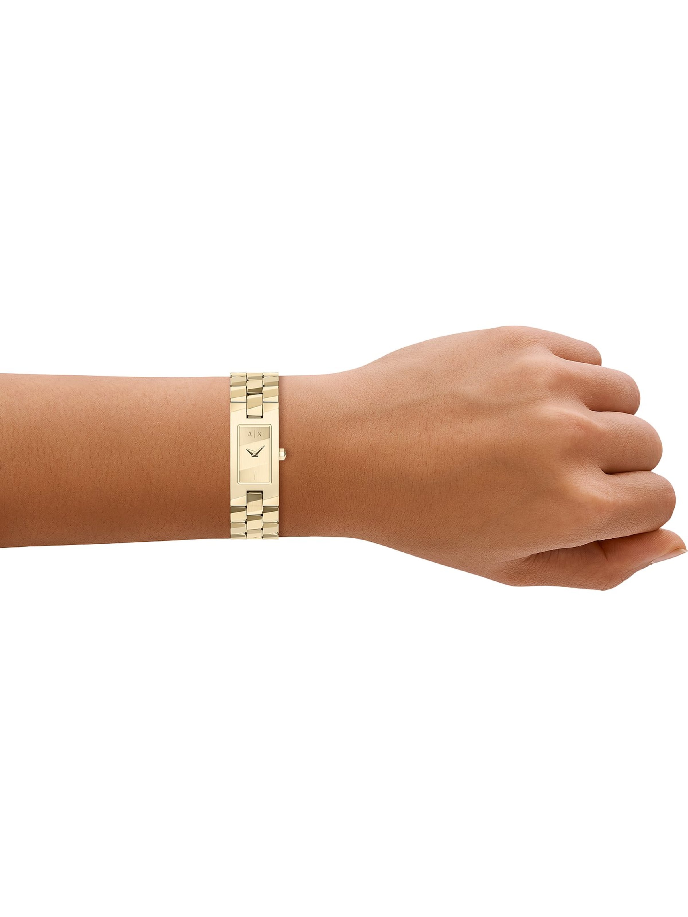 ARMANI EXCHANGE Uhr in Gold: Vorderseite
